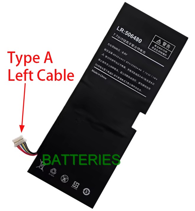 NOTEBOOK 506480 battery