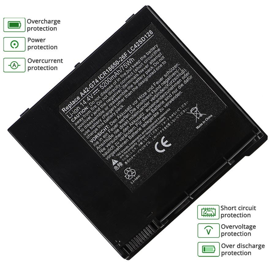 ASUS G74SX-TZ293V battery