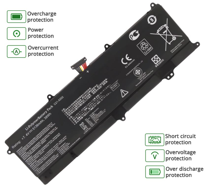 ASUS VivoBook X202E-3J battery