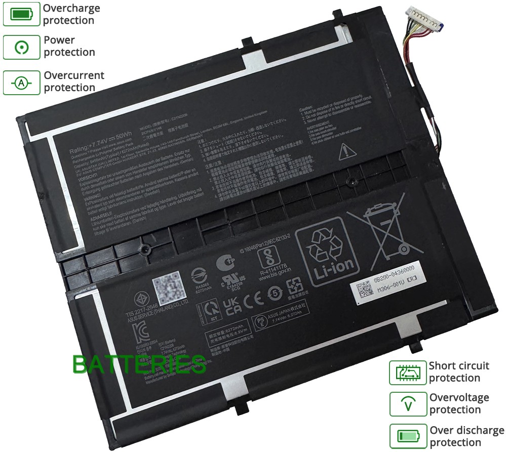 ASUS Vivobook 13 Slate T3304GA-LQ047W battery